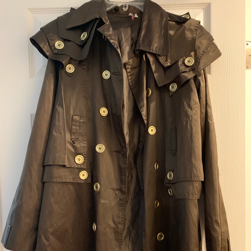 Gently worn trench style jacket